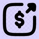 Money Send Square Money Currency Icon