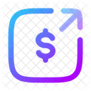 Money Send Square Money Currency Icon