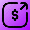 Money Send Square Icon