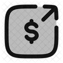 Money Send Square Money Currency Icon