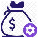Sack Of Money Cash Settings Icon