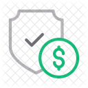 Protection Secure Dollar Icon
