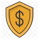 Security Shield Dollar Icon
