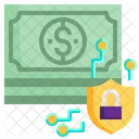 Money Shield Bitcoin Cryptocurrency Icon