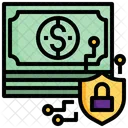 Money Shield Bitcoin Cryptocurrency Icon