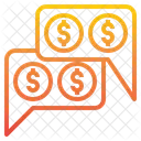 Money Talk Finance Chat Communication Icon