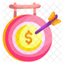 Money Target Dollar Target Financial Target Icon