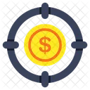 Money Target Dollar Target Financial Target Icon