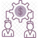 Money Team Connect Business Collaboration Icon