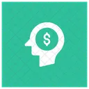 Thinking Money Brain Icon