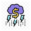 Money Thunder Lightning Icon