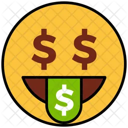 Money Tongue Emoji Icon