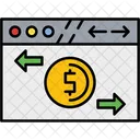 Money Transfer Banking Remittance Icon