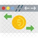 Money Transfer Banking Remittance Icon