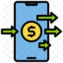 Money Transfer Smartphone Payment Icon