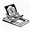 Money Trap Fraud Finance Icon
