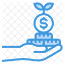 Profit Money Hand Icon