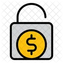 Money Unlock Padlock Protect Icon