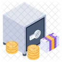 Bank Locker Safe Box Money Vault Icon