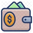Money Wallet Purse Card Holder Icon