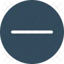 Minus Sign Circle Delete Icon