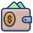 Money Wallet Purse Card Holder Icon