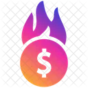 Money Waste Money Loss Business Fall Icon