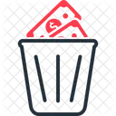 Money Waste Wastage Debt Icon