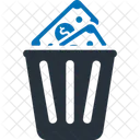 Money Waste Wastage Debt Icon