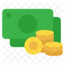 Money With Coins  Icon