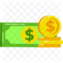 Money with Coins  Icon