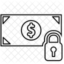 Money with lock  Icon