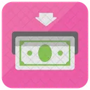 Money Withdrawal Cash Withdrawal Money Transaction Icon