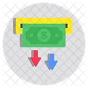 Money Withdrawal Cash Withdrawal Money Transaction Icon