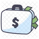 Suitcase Money Business Icon