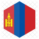 Mongolei Flagge Land Symbol