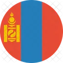 Mongolei Flagge Land Symbol