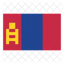 Mongolei Flagge Nation Icon