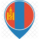 Mongolei Flagge Welt Symbol