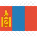 Mongolei Flagge Welt Symbol