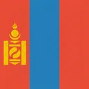 Mongolei Flagge Welt Symbol