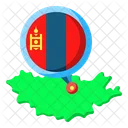 Mongolia Asia Map Icon