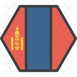 Mongolia Flag Icono