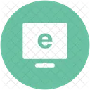 Moniteur Ordinateur E Learning Icon