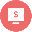 Moniteur Ecran Dollar Icon