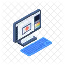 Clavier du moniteur  Icône
