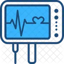 Moniteur De Rythme Cardiaque Machine ECG Electrocardiogramme Icône