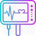 Moniteur De Rythme Cardiaque Machine ECG Electrocardiogramme Icône