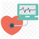 Appareil ECG Moniteur ECG Electrocardiogramme Icône