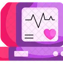 Moniteur ECG ECG Electrocardiogramme Icône